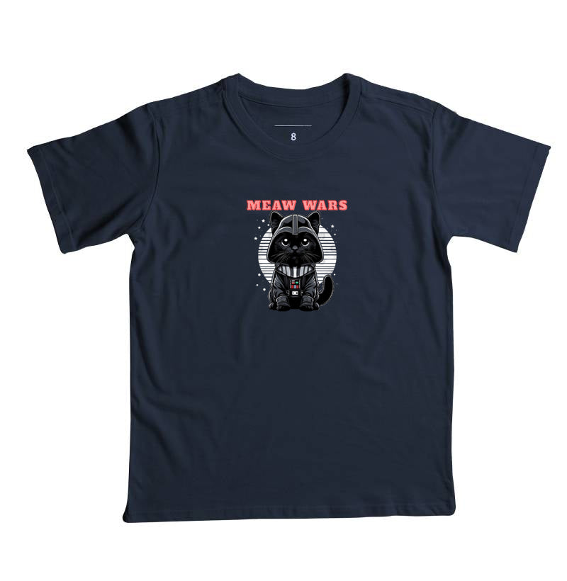 Camiseta Meaw Wars Gato Nerd Geek