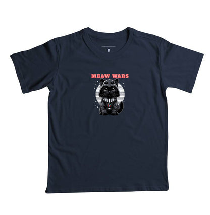 Camiseta Meaw Wars Gato Nerd Geek