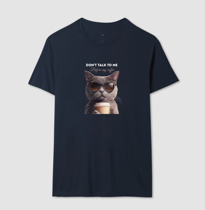 Camiseta Gato Don’t Talk To Me Before My Coffee