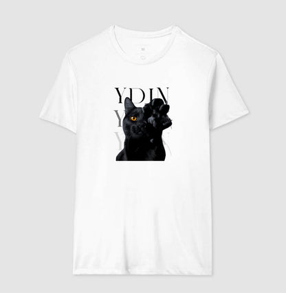 Camiseta YDIN Gato Preto – Sua Essência em Movimento
