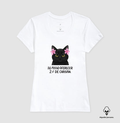 Camiseta Gatinho Seletivo Algodão Peruano