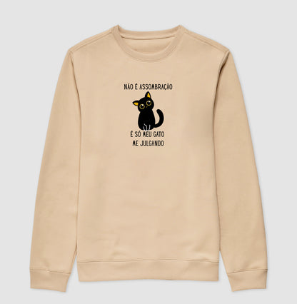 Moletom Gatinho Julgador Não É Assombração