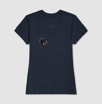 Camiseta Love Cats Coração Felino Minimalista