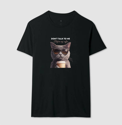 Camiseta Gato Don’t Talk To Me Before My Coffee