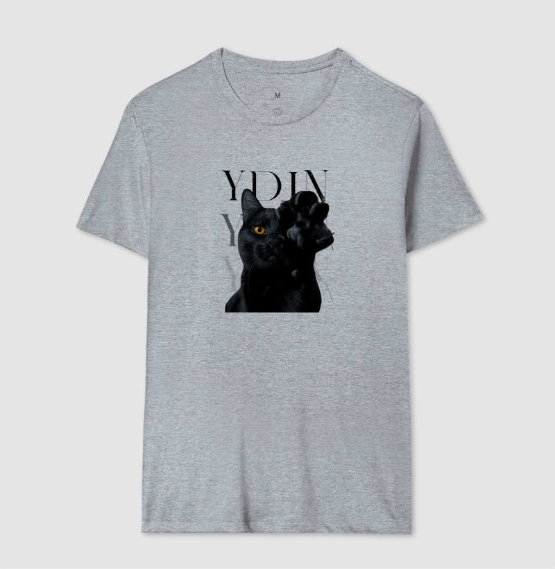 Camiseta YDIN Gato Preto – Sua Essência em Movimento