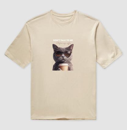 Camiseta Gato Café Don’t Talk To Me Unissex