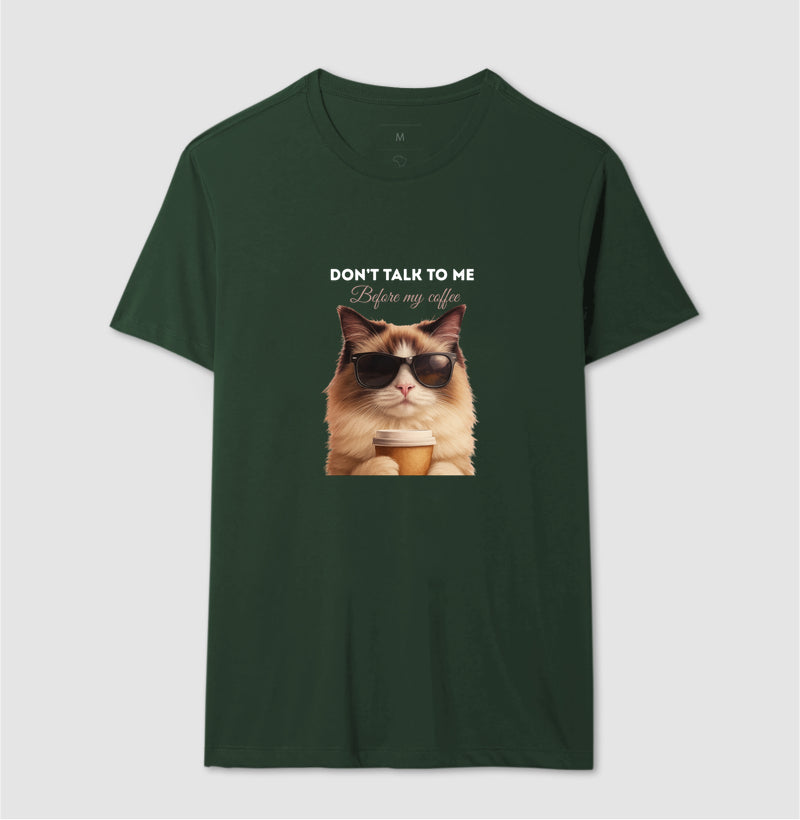 Camiseta Gato Café Don’t Talk To Me