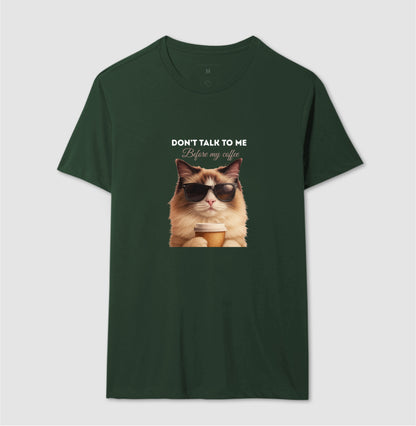 Camiseta Gato Café Don’t Talk To Me