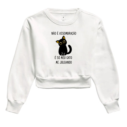 Cropped Gatinho Julgador – Não É Assombração, É Só Meu Gato