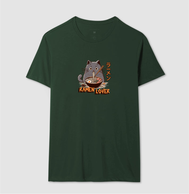 Camiseta Ramen Lover Gato Otaku