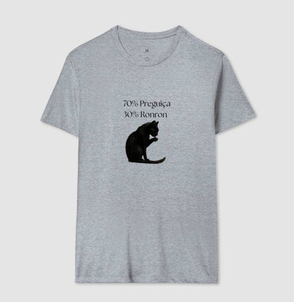 Camiseta Vida de Gato 70% Preguiça 30% Ronron