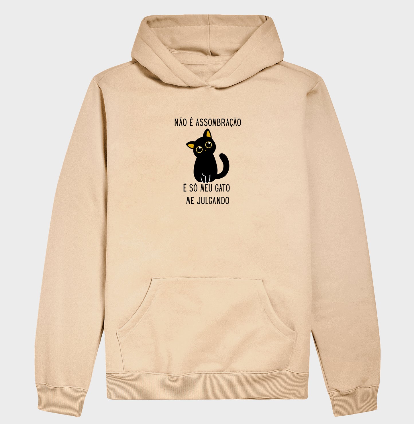 Moletom Gatinho Julgador Não É Assombração