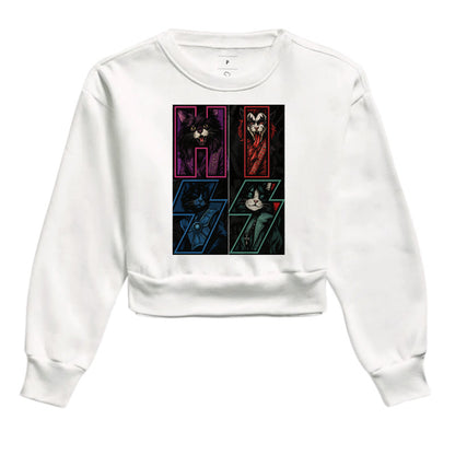 Moletom Cropped HISS Rock & Gatos