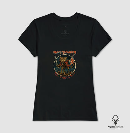 Camiseta Gato Rockeiro Iron Meawden The Troopurr