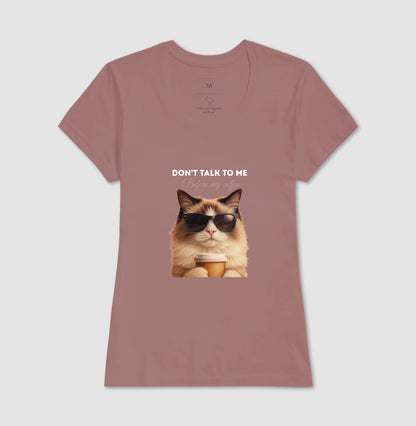 Camiseta Gato Café Don’t Talk To Me