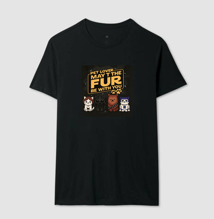 Camiseta Pet Lover May The Fur Be With You Geek
