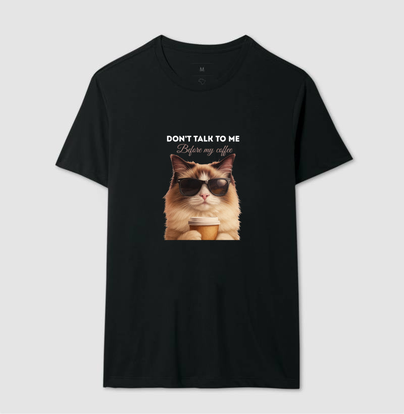Camiseta Gato Café Don’t Talk To Me