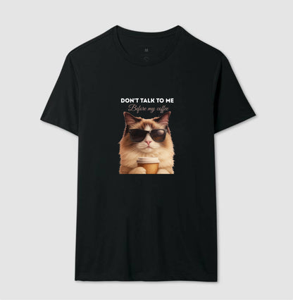 Camiseta Gato Café Don’t Talk To Me