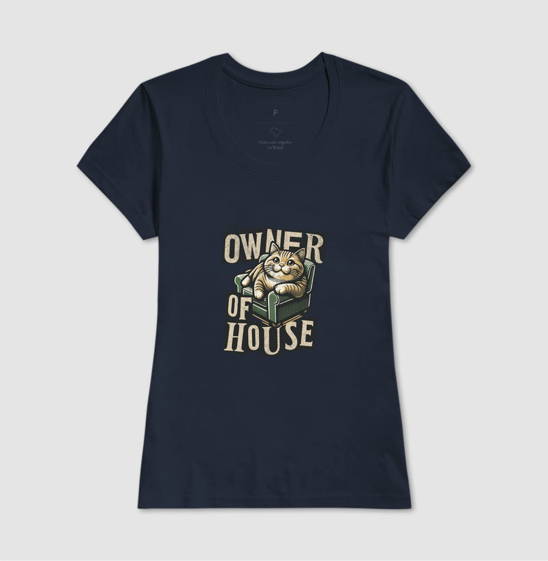 Camiseta Gato Dono da Casa Owner of House