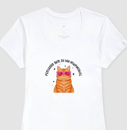 Camiseta Feminina Sinceridade Felina