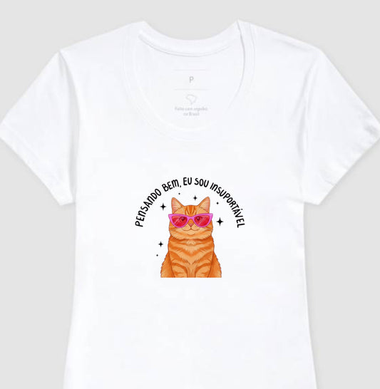 Camiseta Feminina Sinceridade Felina