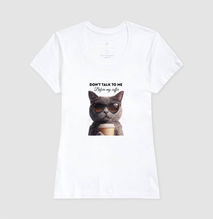 Camiseta Gato Don’t Talk To Me Before My Coffee