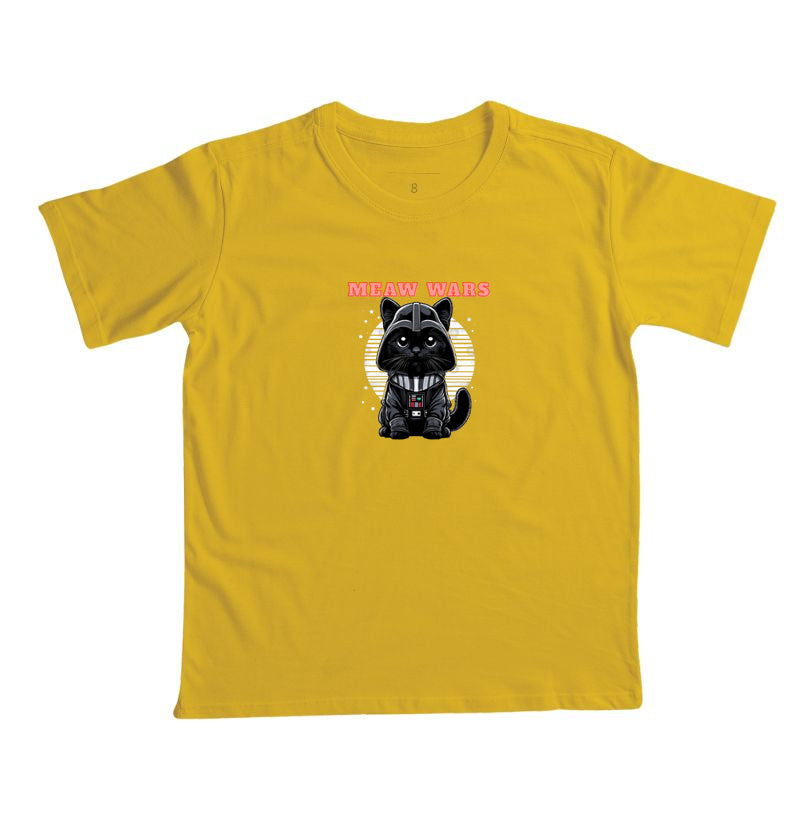Camiseta Meaw Wars Gato Nerd Geek