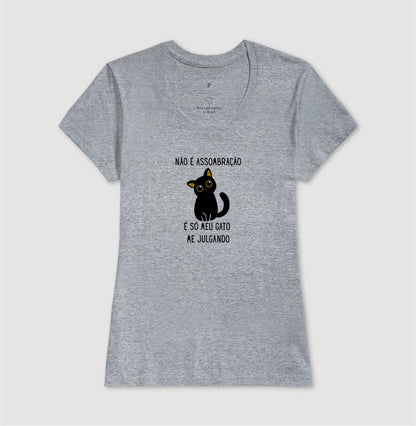 Camiseta Gato Julgando – Não É Assombração