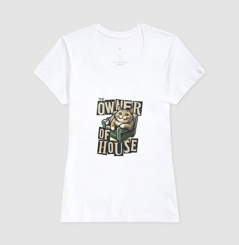 Camiseta Gato Dono da Casa Owner of House