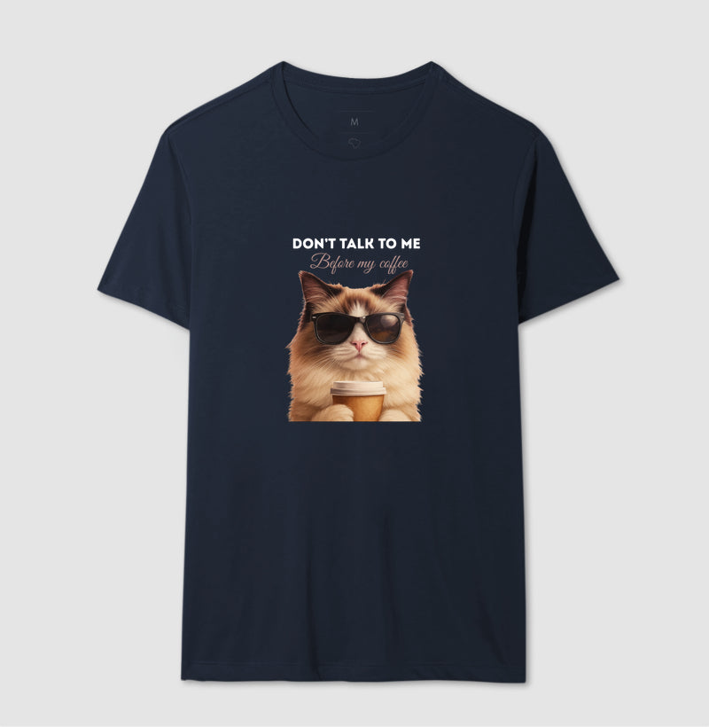 Camiseta Gato Café Don’t Talk To Me