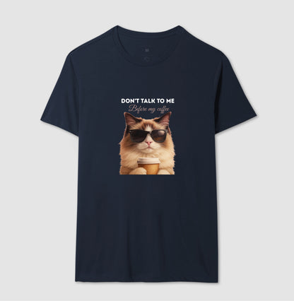 Camiseta Gato Café Don’t Talk To Me