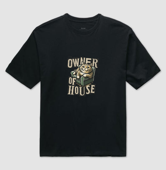 Camiseta Gato Owner of House Unissex