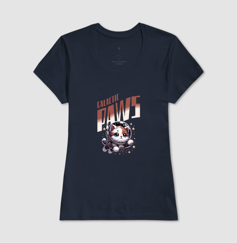 Camiseta Galactic Paws Gato Astronauta
