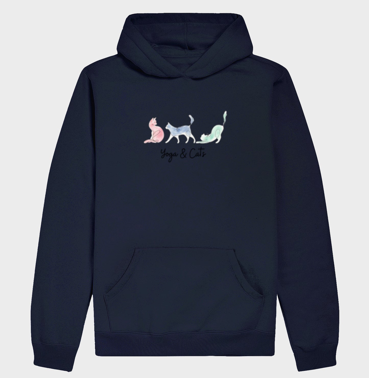 Moletom Yoga & Cats Unissex em Algodão