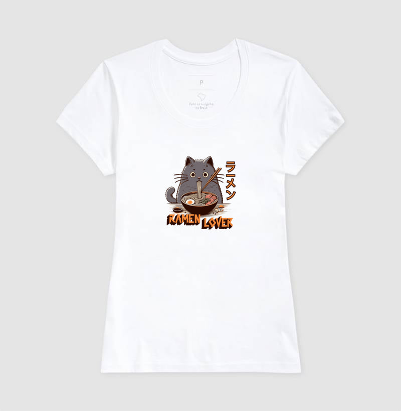 Camiseta Ramen Lover Gato Otaku
