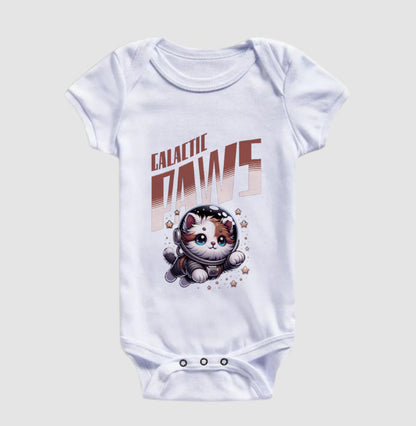 Body Infantil Galactic Paws Gato Astronauta