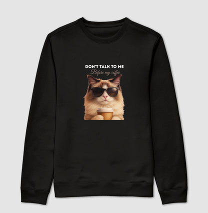 Moletom Gato Café Don’t Talk To Me