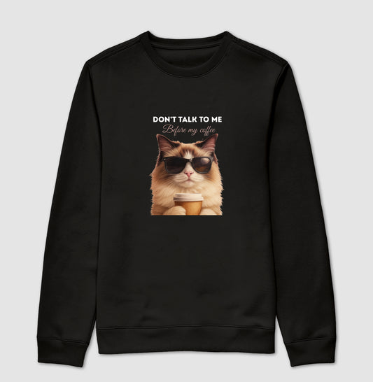 Moletom Gato Café Don’t Talk To Me