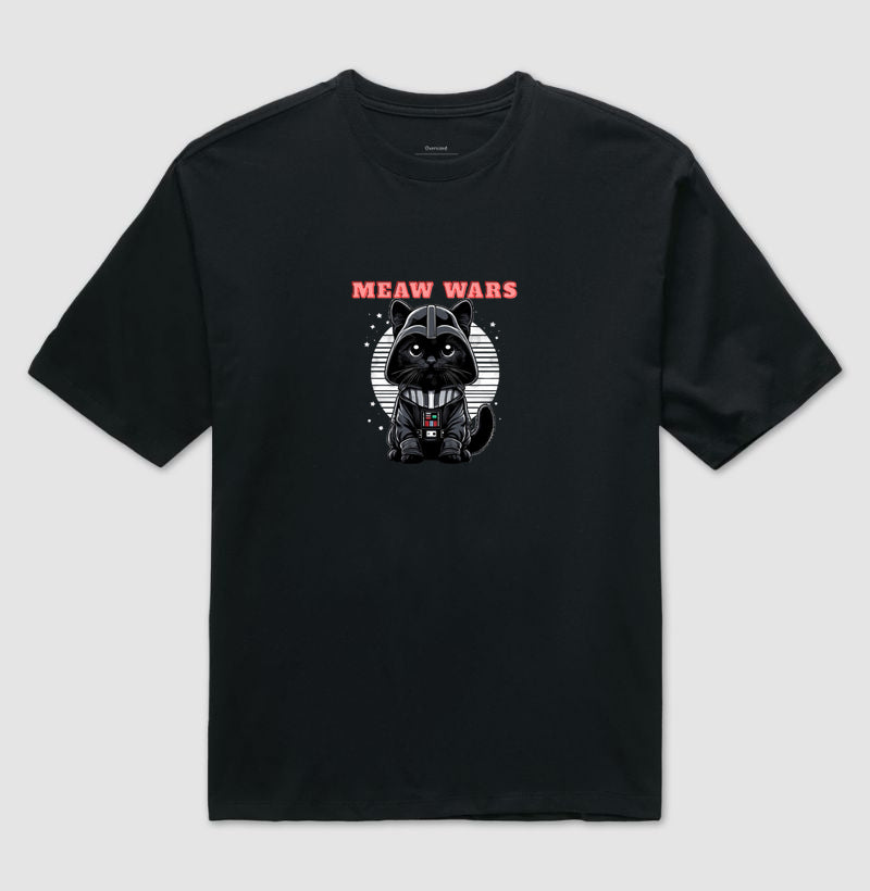 Camiseta Meaw Wars Gato Lord Galáctico