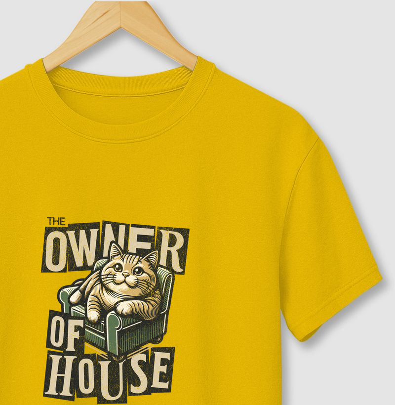 Camiseta Gato Dono da Casa Owner of House