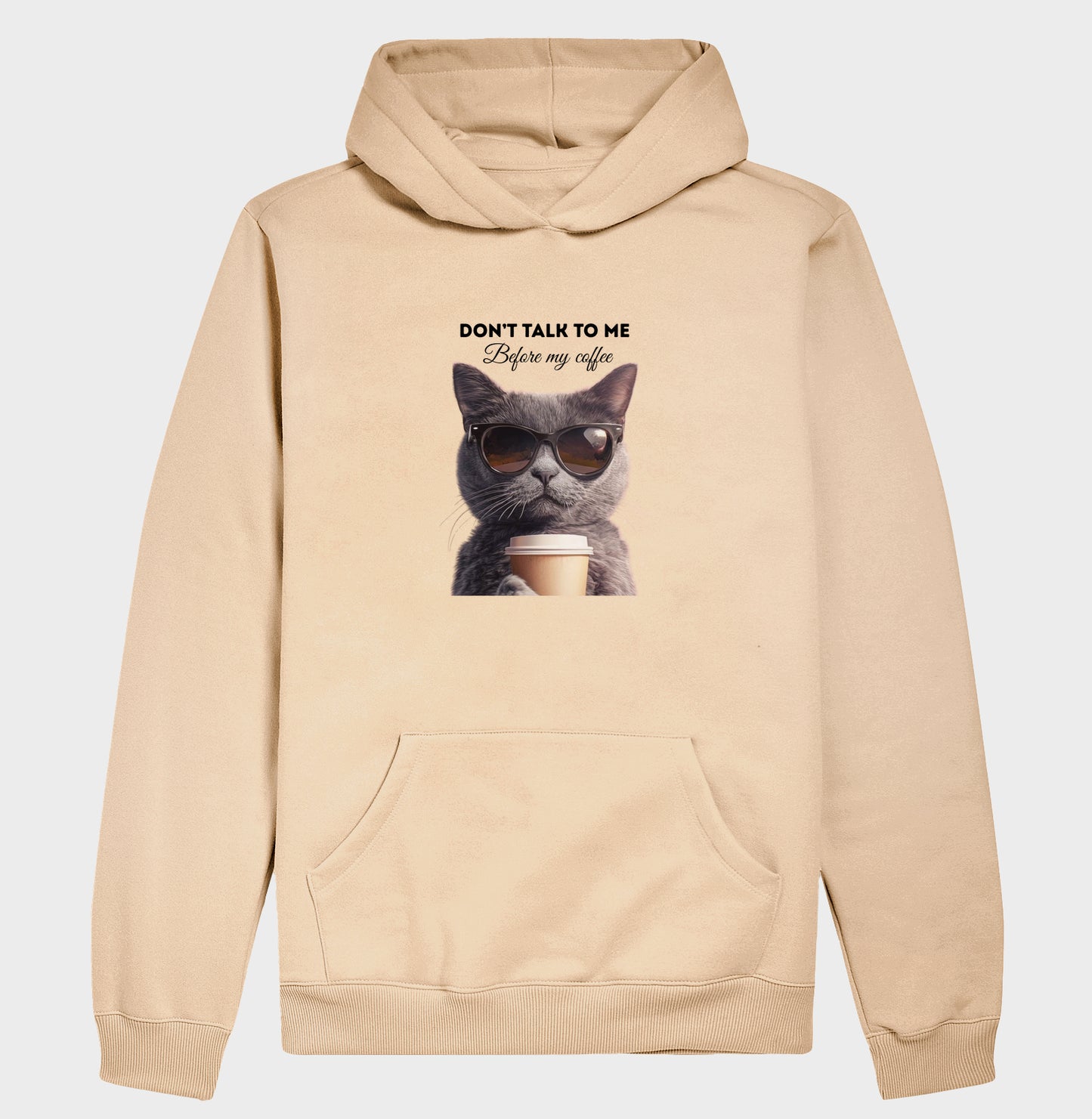 Moletom Gato Coffee – Don’t Talk to Me Before My Coffee