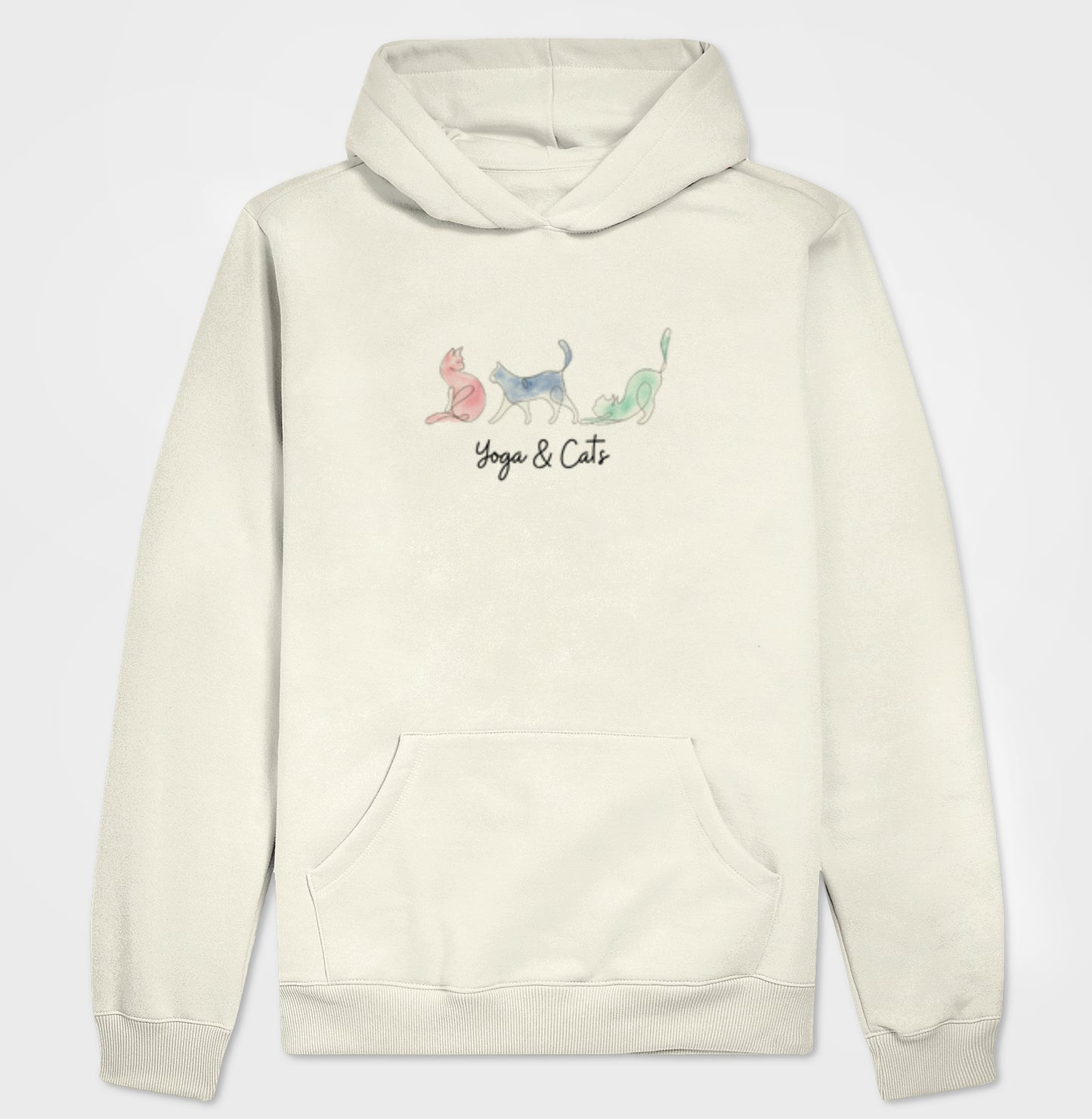 Moletom Yoga & Cats Unissex em Algodão