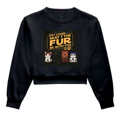 Moletom Cropped Pet Lover May The Fur Be With You