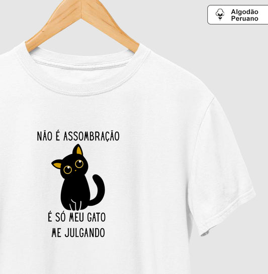 Camiseta Gatinho Julgador em Algodão Peruano