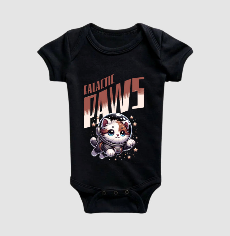 Body Infantil Galactic Paws Gato Astronauta