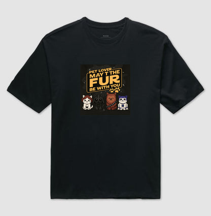 Camiseta Pet Lover May The Fur Be With You Geek