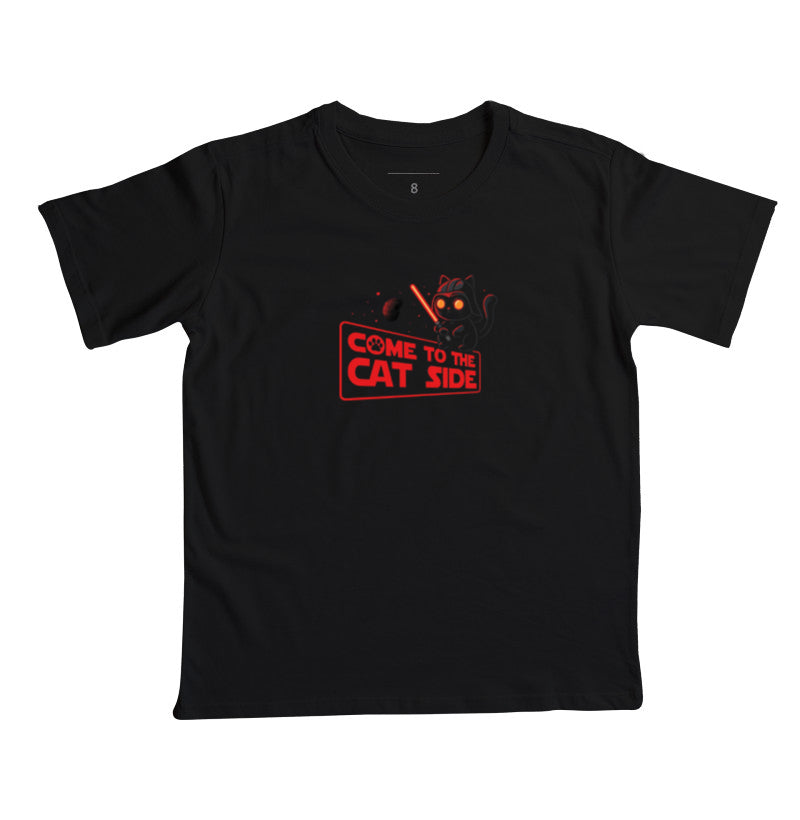 Camiseta Geek Come to the Cat Side Gato Jedi