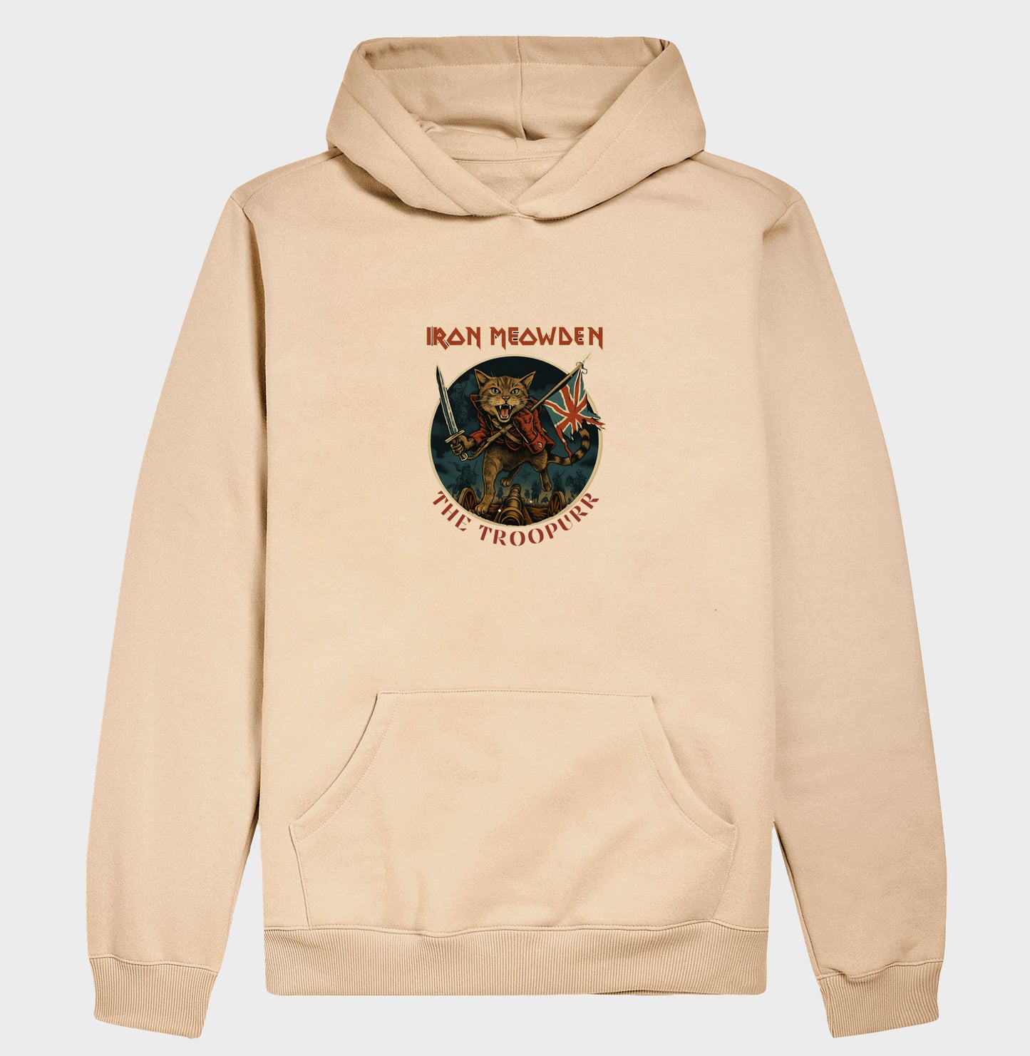 Moletom Gato Rockeiro Iron Meowden The Troopurr