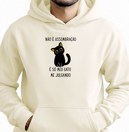 Moletom Gatinho Julgador Não É Assombração