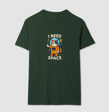 Camiseta I Need Space Gato Astronauta